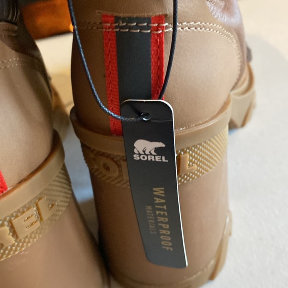 Sorel Brex Heel Shearling Waterproof Leather Lace-Up Boots NWT – Size 7.5 - Picture 8 of 12